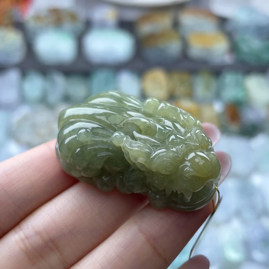 颈饰未镶嵌翡翠貔貅17