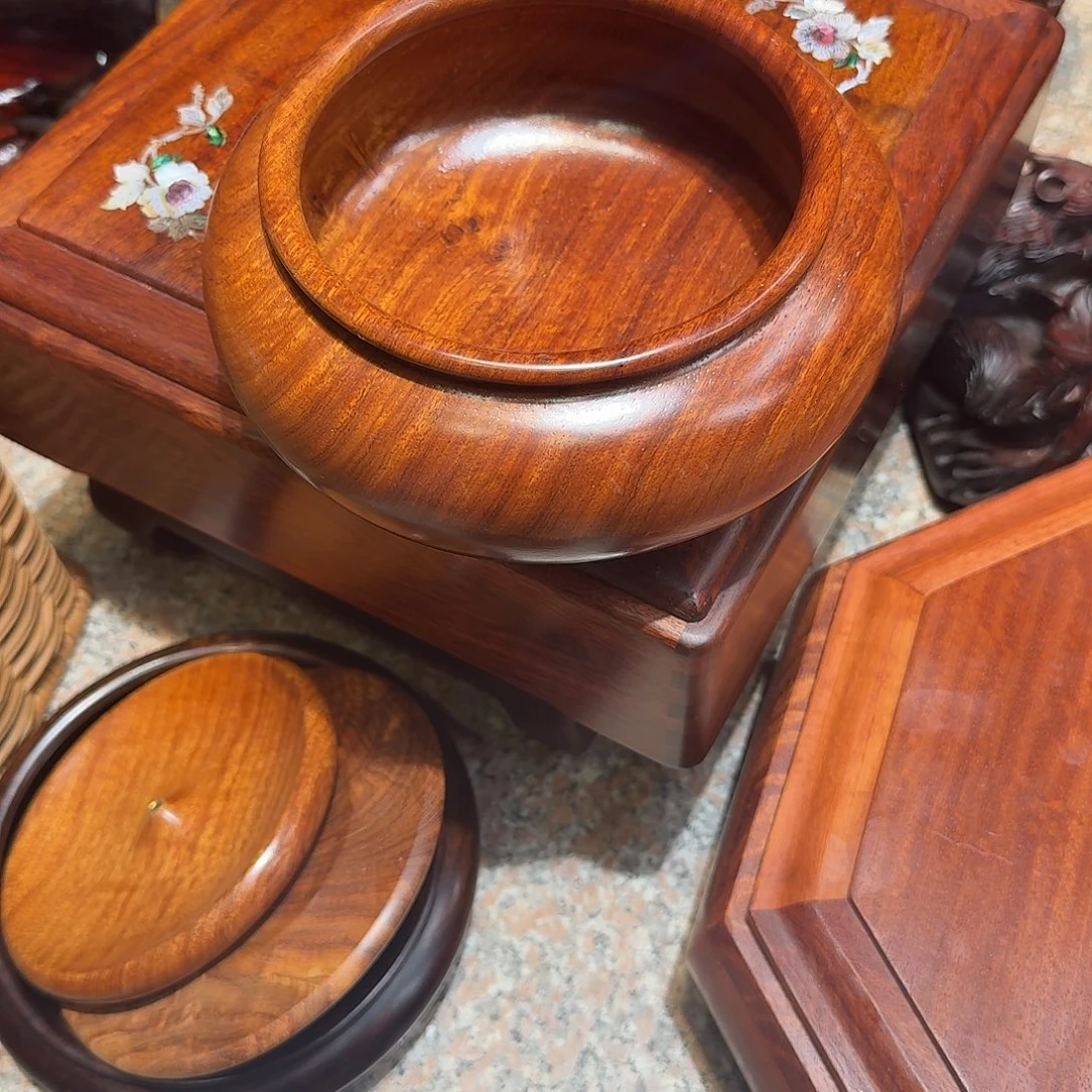 大果紫檀（缅甸花梨）聚宝盆18公分