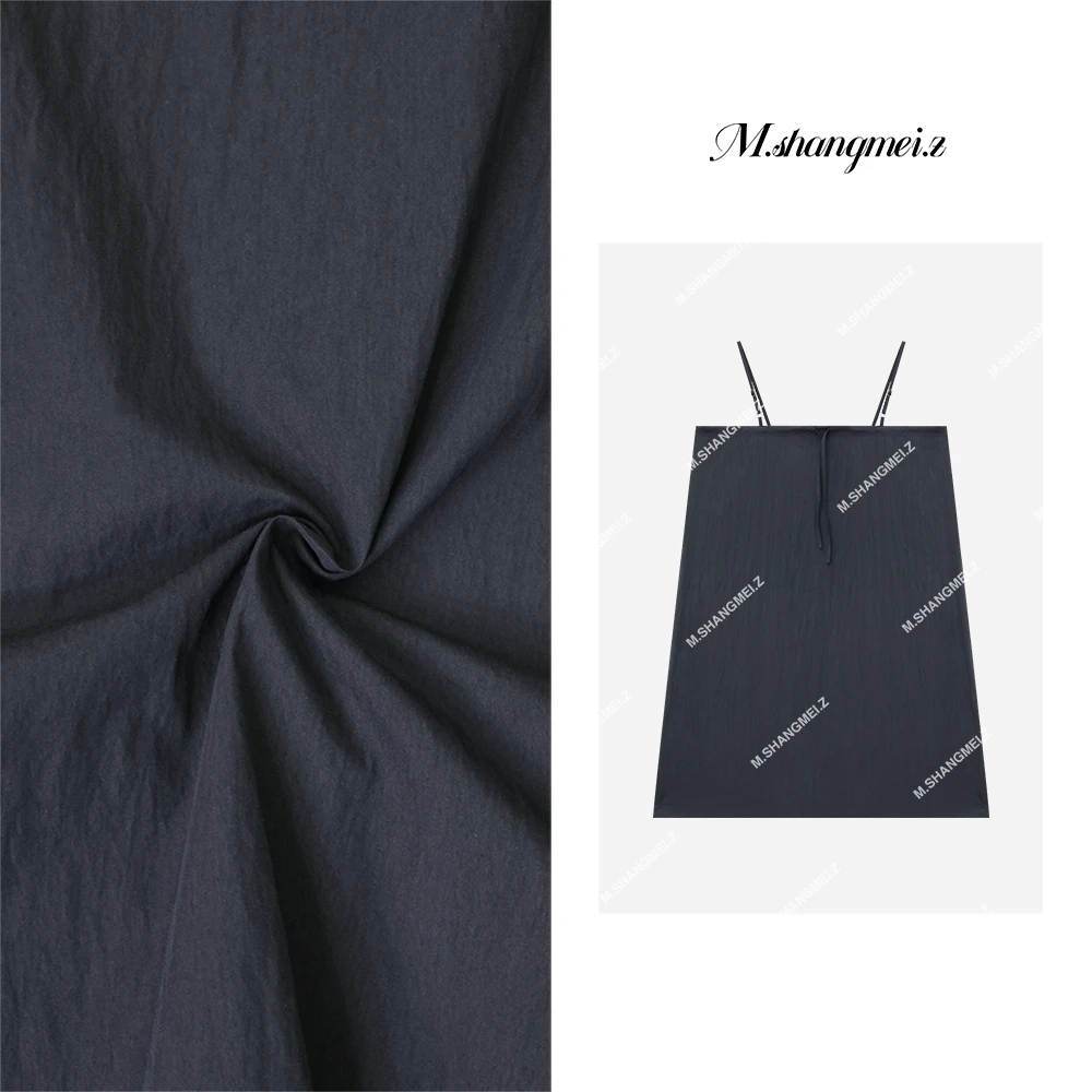 M.SHANGMEI.Z/沐熙【墨染】美大哥舒适休闲时尚吊带连衣裙X062571