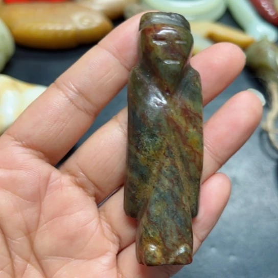 吊坠白玉菩提把件