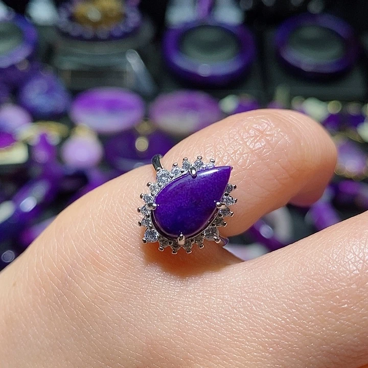 苏纪石（舒俱来）戒指银S925镶嵌