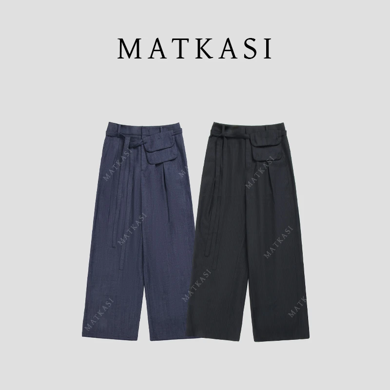 MATKASI 时尚设计感时尚气质日常通勤休闲百搭腰包直筒休闲裤