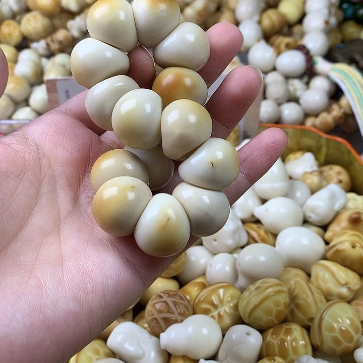 菩提根/象牙果手串象牙果大肠瑕疵 不退不换