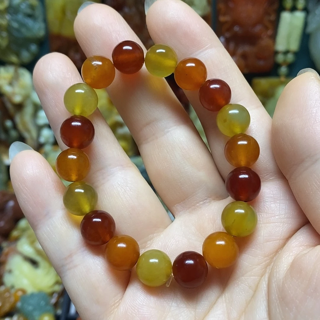 蛇纹石玉未镶嵌手链