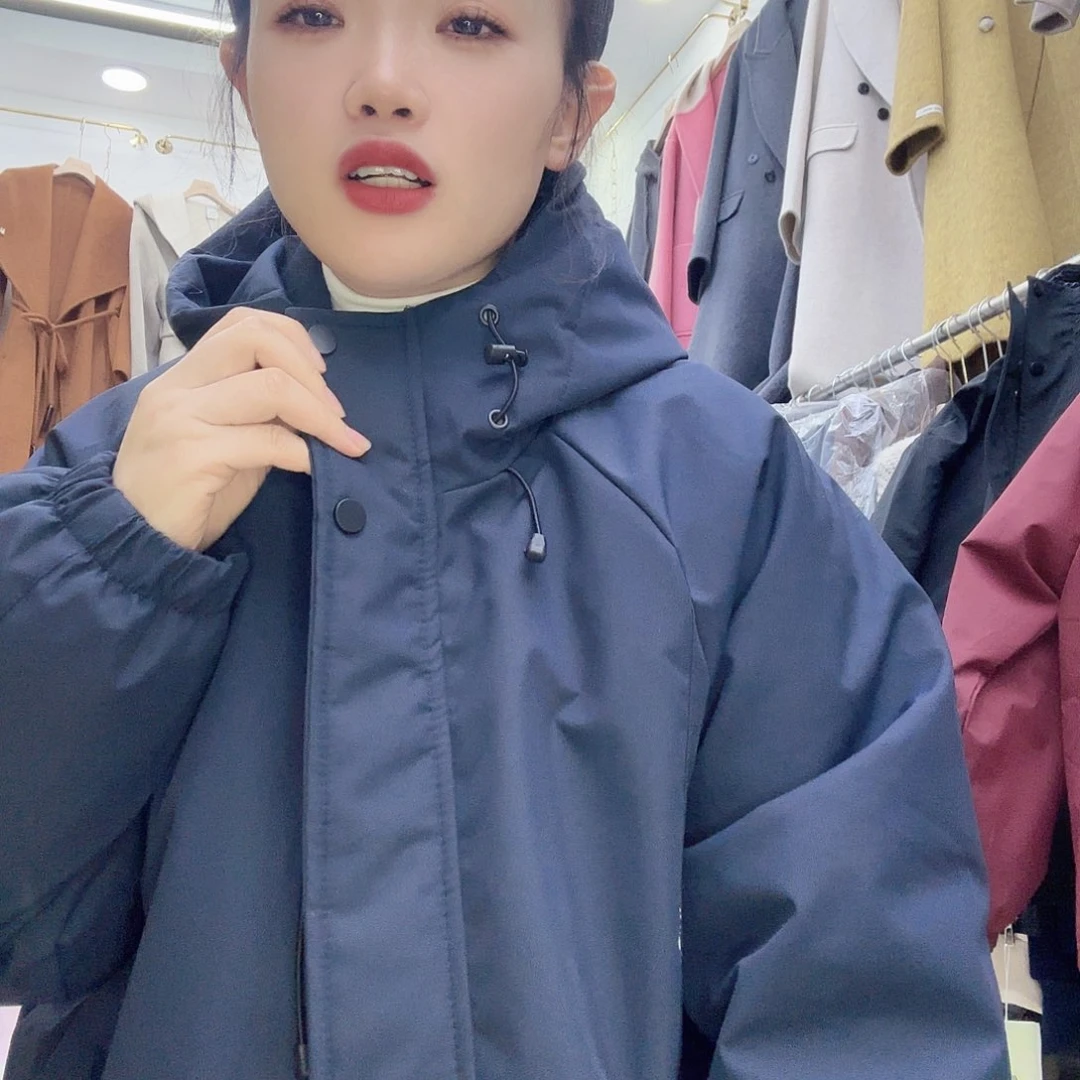 919款蓝色加棉外套