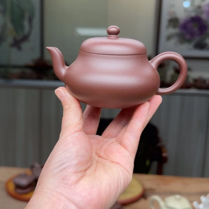 紫砂茶壶紫泥150 c C君德