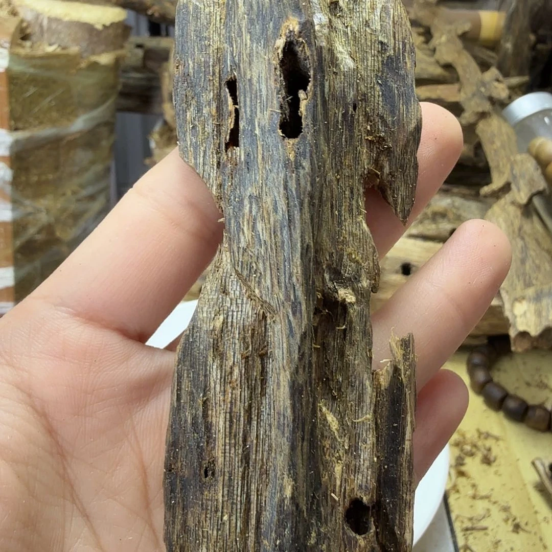 木绿奇楠原材料虫漏27克