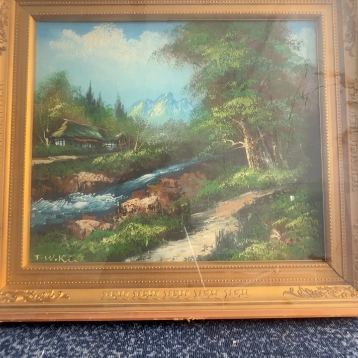 手绘中古版画默认微瑕不退不换