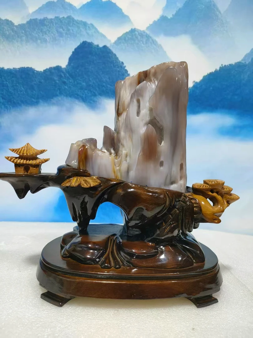 家居摆件 树化玉 奇石 86