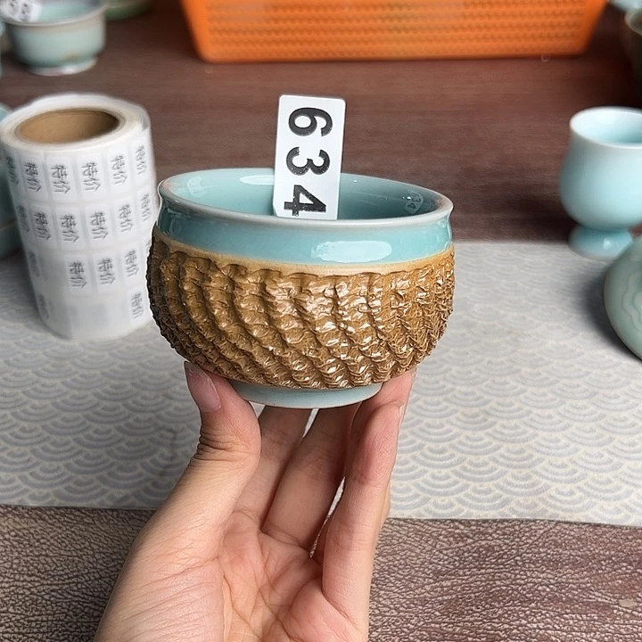 龙泉云间青瓷小米茶器