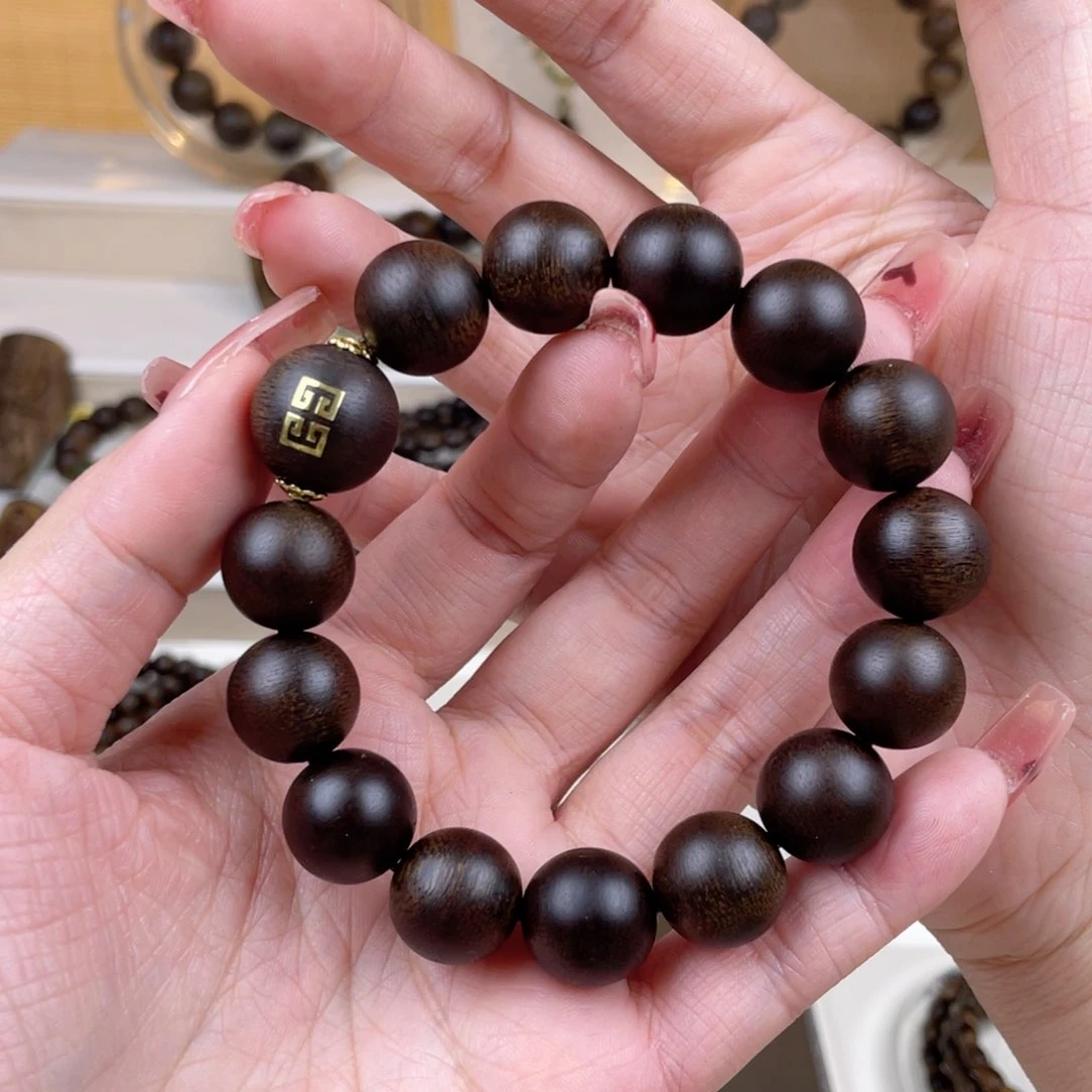 沉香手串开**福越南沉香