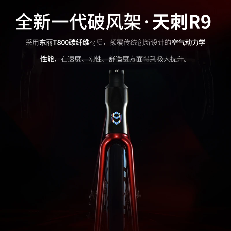 【非整车】SAVA萨瓦天刺R9碳纤维车架超轻碟刹桶轴公路车破风型车架