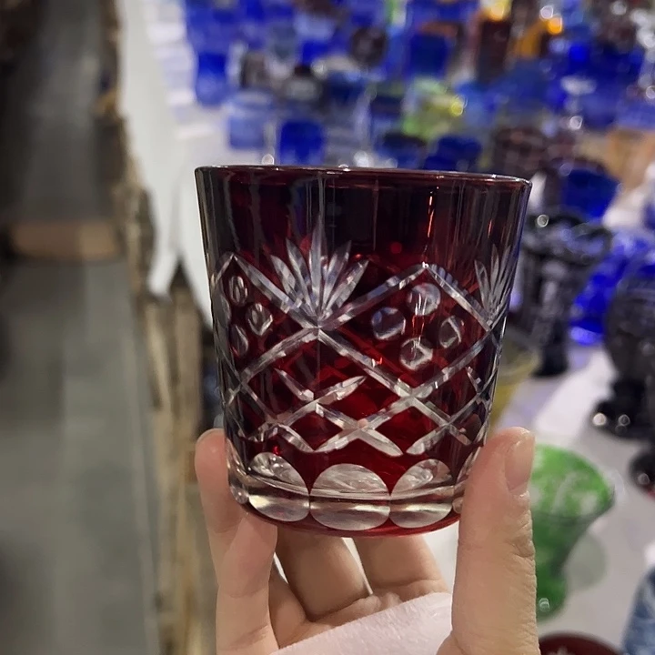 水晶玻璃平底款微瑕一个