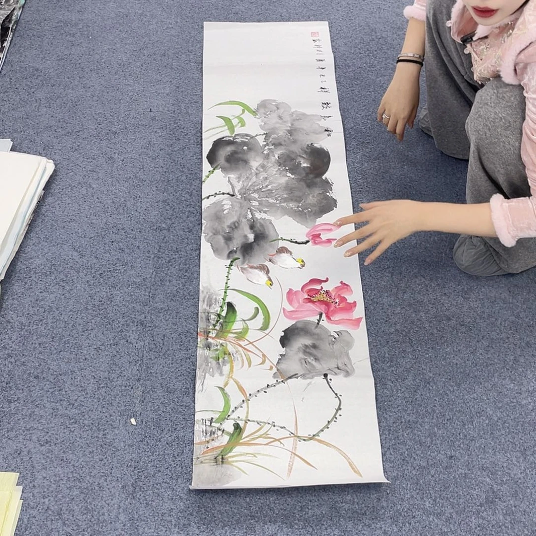 国国画作品小姐姐放漏…