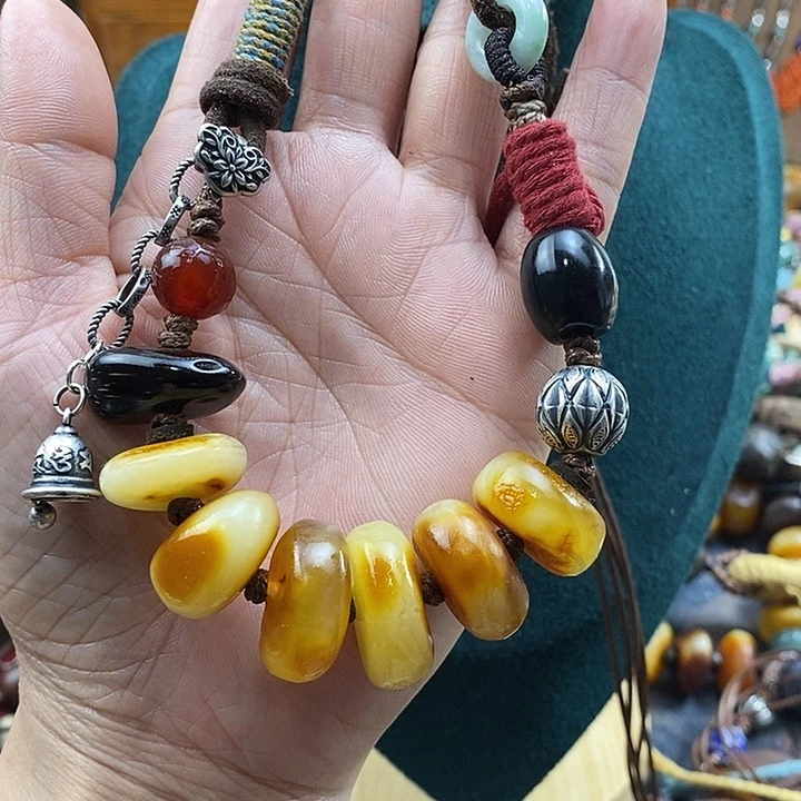 蜜蜡未镶嵌项链项链