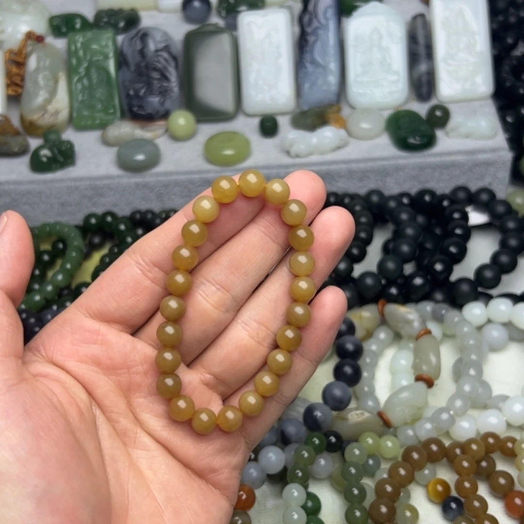 和田玉（糖玉）未镶嵌手链