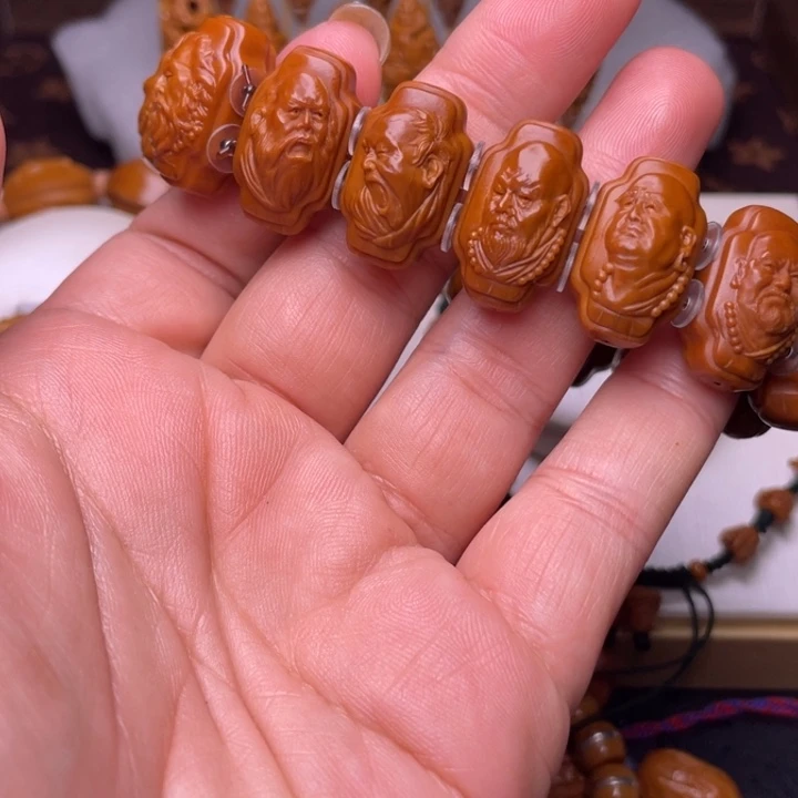 手串橄榄核罗汉手牌