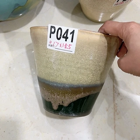 红陶景德镇陶瓷花盆手工-