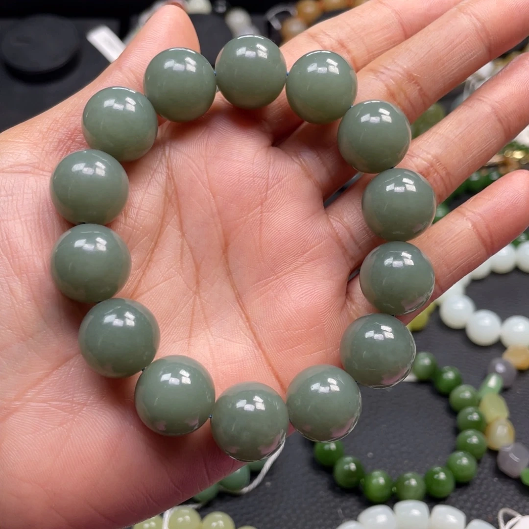 和田玉未镶嵌手链