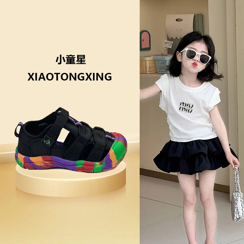 新中式超轻2025新款火爆男女童溯溪鞋涉水透气迷彩溯溪鞋儿童