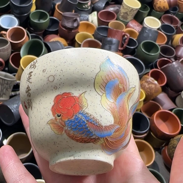 茶杯紫砂全手工紫砂