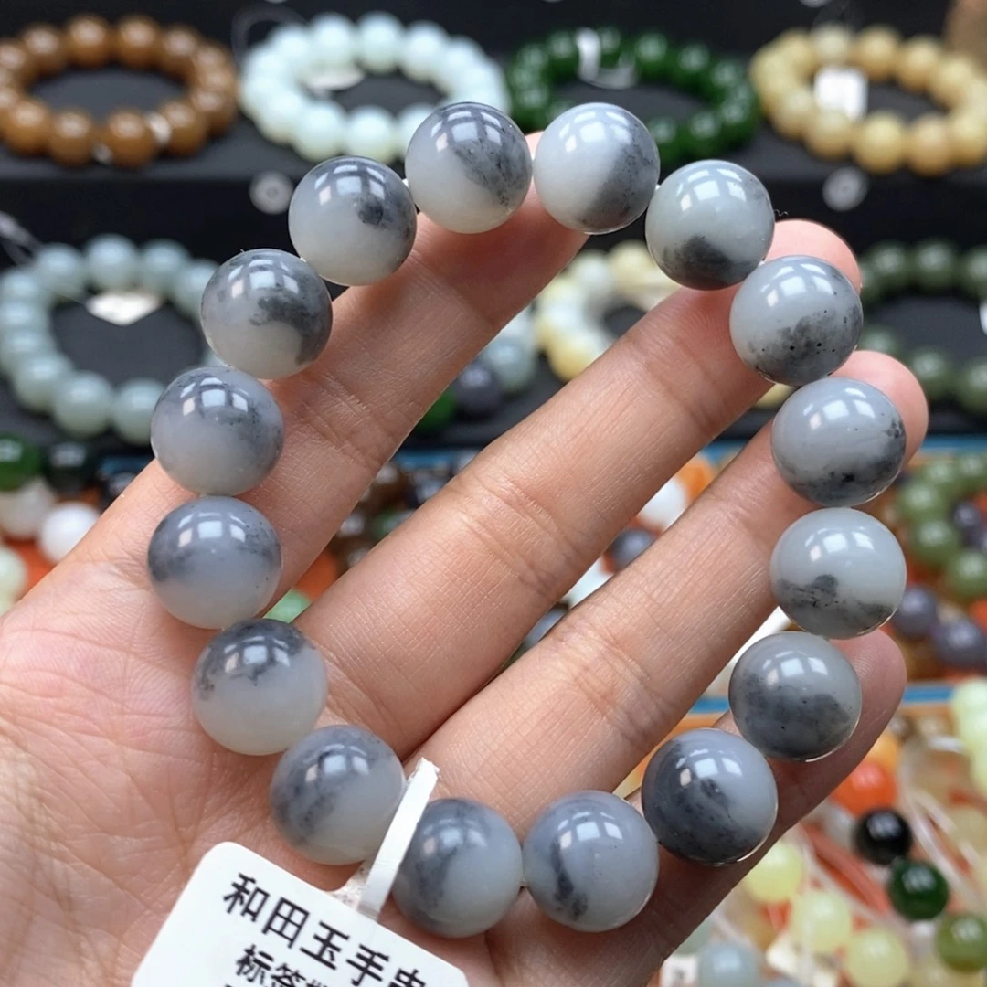 和田玉未镶嵌手串L卡12