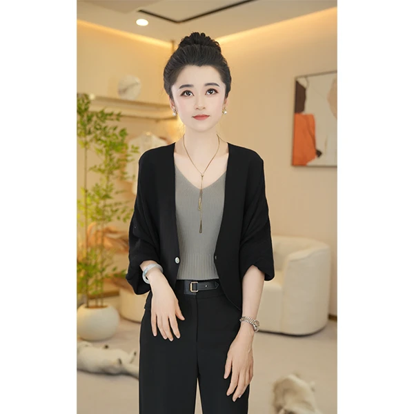 ClotheKlurd2025春夏新款气质高品质女士外套空调衫