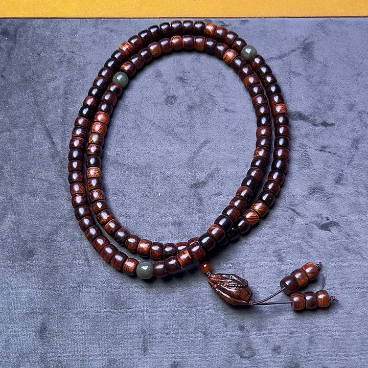 手串/手链黄花梨/降香黄檀7*9*108原创带佛手