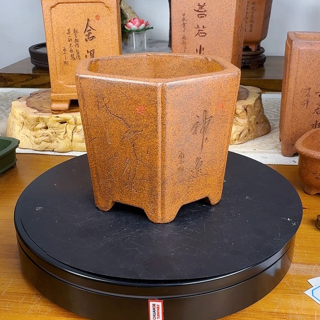 紫砂花盆顺**六紫砂花盆