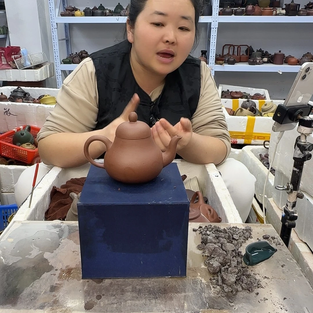 茶壶紫砂宜兴紫砂壶瑕疵处理