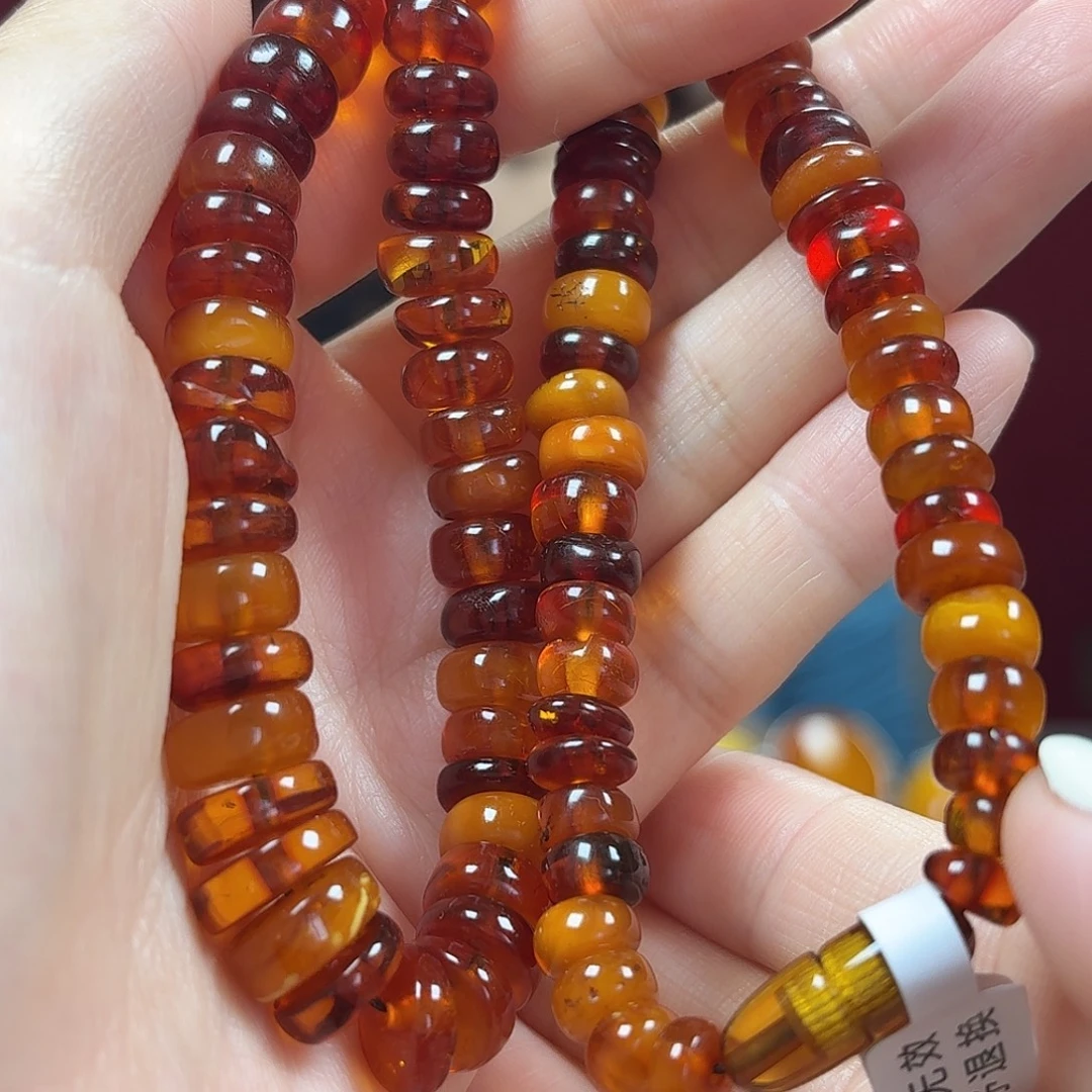 琥珀项链未镶嵌项链