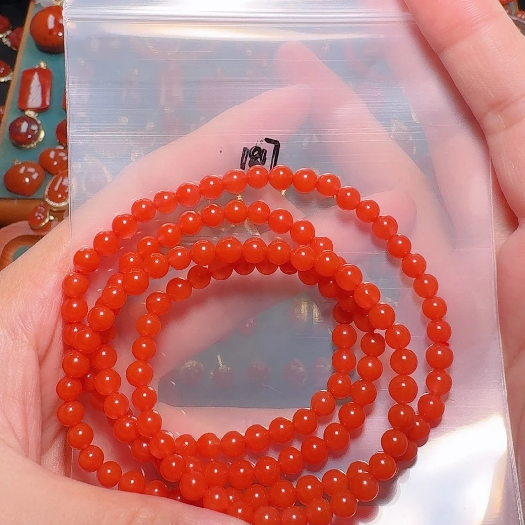 南红玛瑙未镶嵌5+多圈