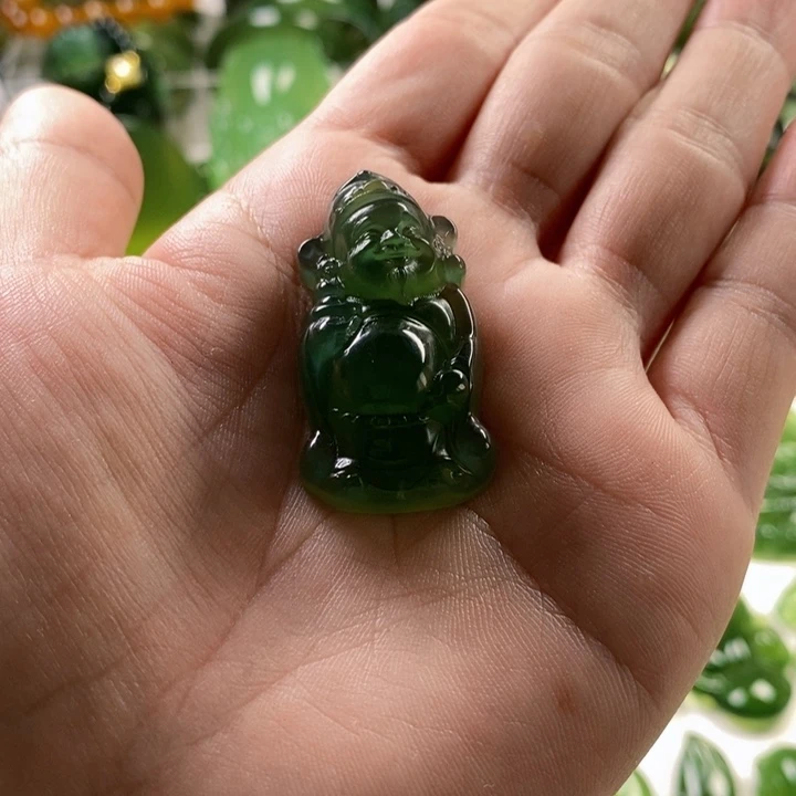 未镶嵌蛇纹石玉颈饰双*