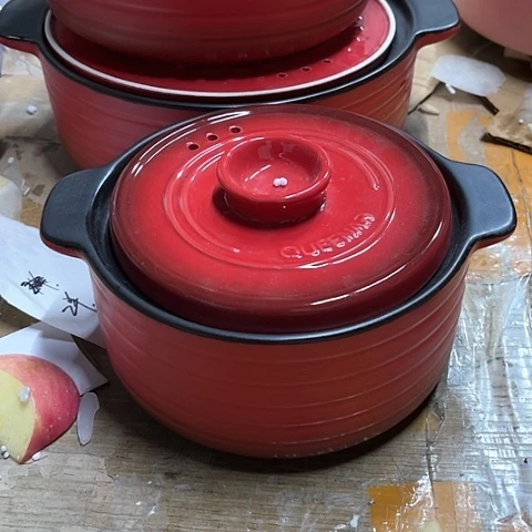 微瑕，明火，口径16，高度7，1L，红色，小号