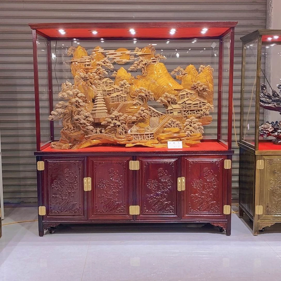 金丝楠好*情金丝楠小叶桢楠摆件