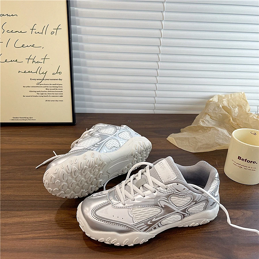 易少年 夏季新款户外网面防滑登山跑鞋女款休闲德训鞋厚底阿甘鞋