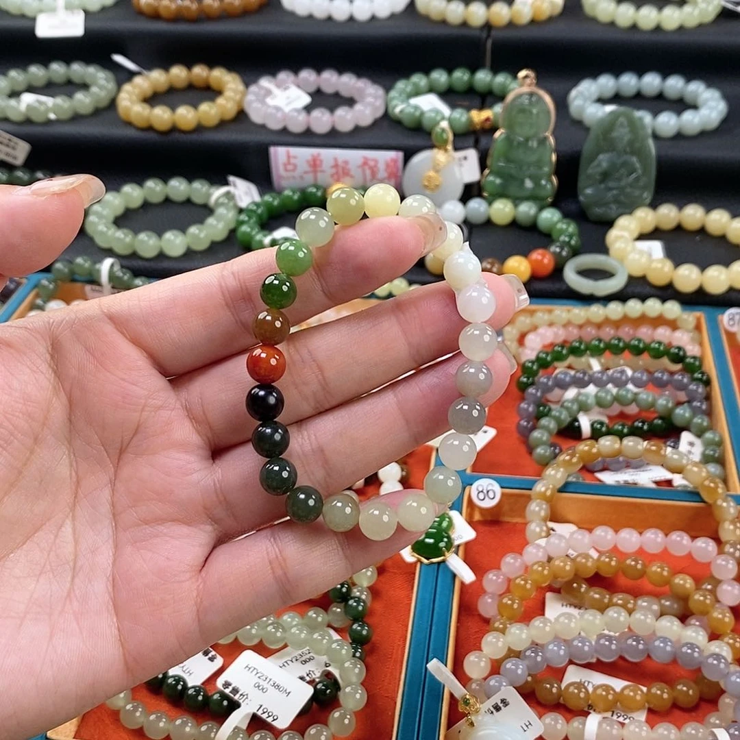 和田玉手链 8MM未镶嵌福利款
