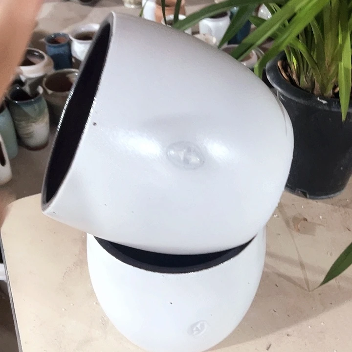 紫砂花盆口径20高度20两只小瑕疵
