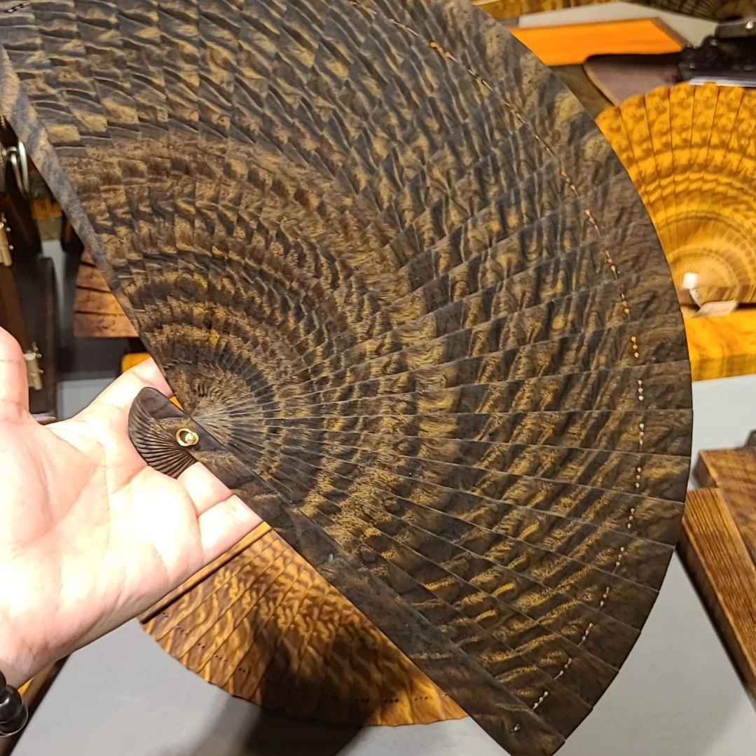 扇子21小叶桢楠金丝楠木苏扇阴沉