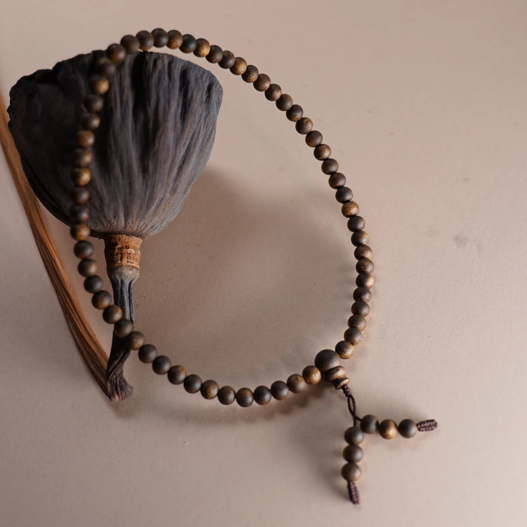 沉香cx245海南绿奇楠6mm沉香手串