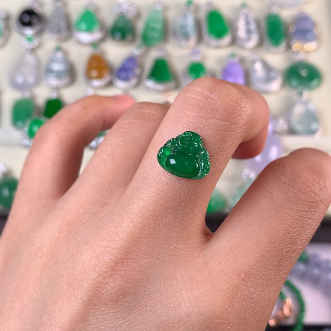 未镶嵌定制翡翠戒*裸玉