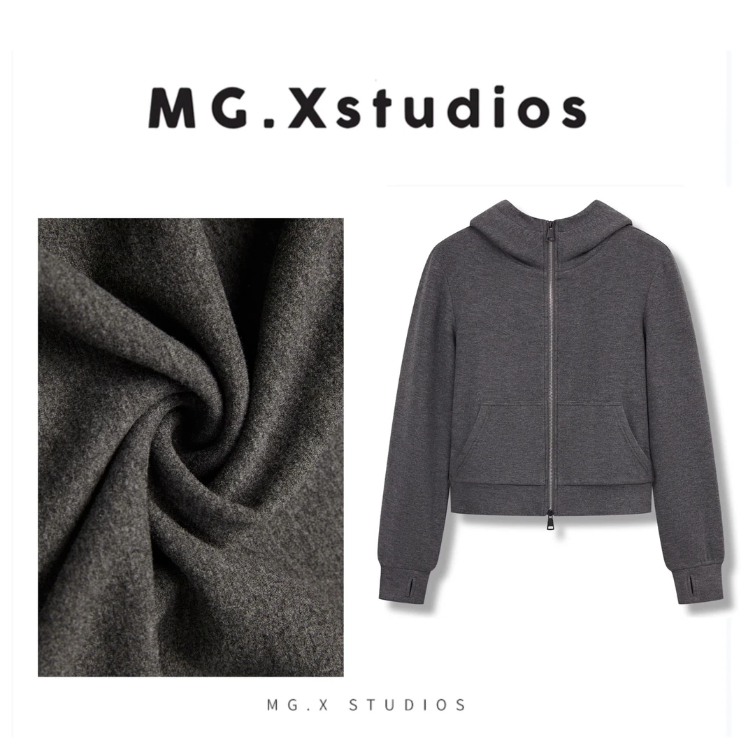 【其乐】软糯糯亲肤立领连帽卫衣-YGAW257