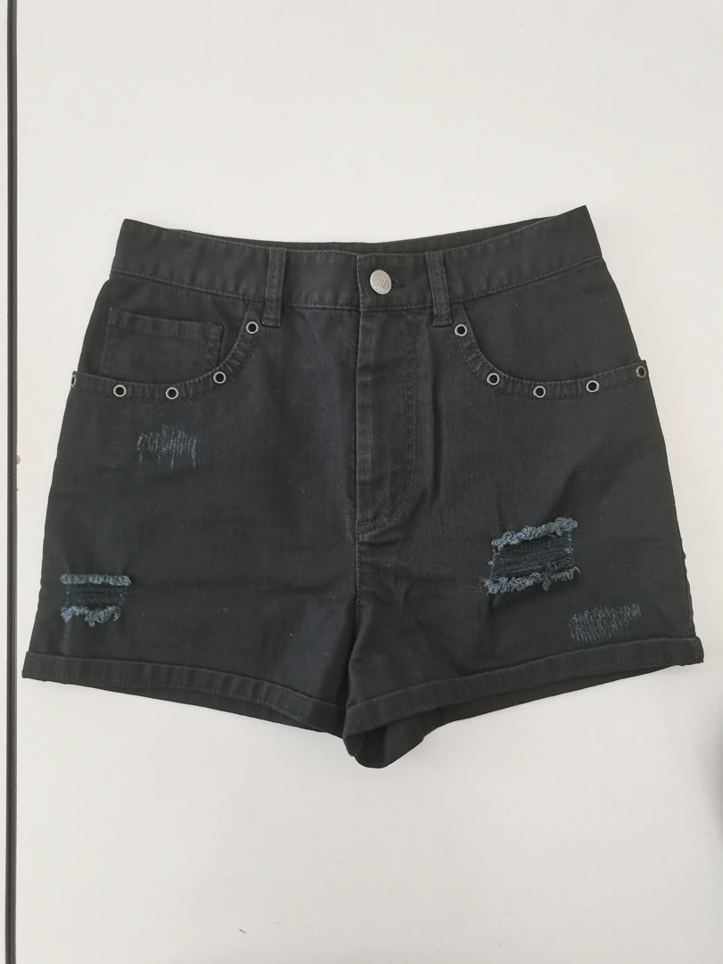 不退换 夏卷边破洞牛仔裤短裤女 5100114
