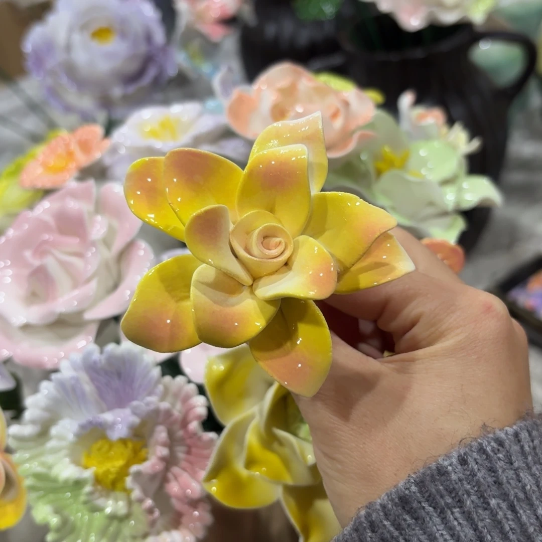 陶瓷花，20元发货，退款拉黑