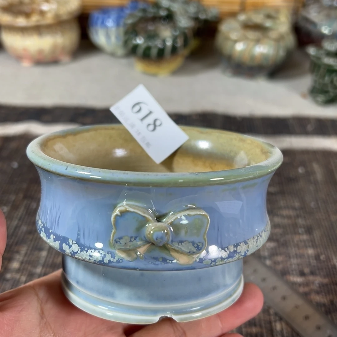 陶瓷口9高6 景德镇手工花盆