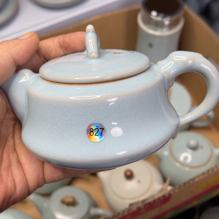 汝州原矿原釉微瑕流口水827