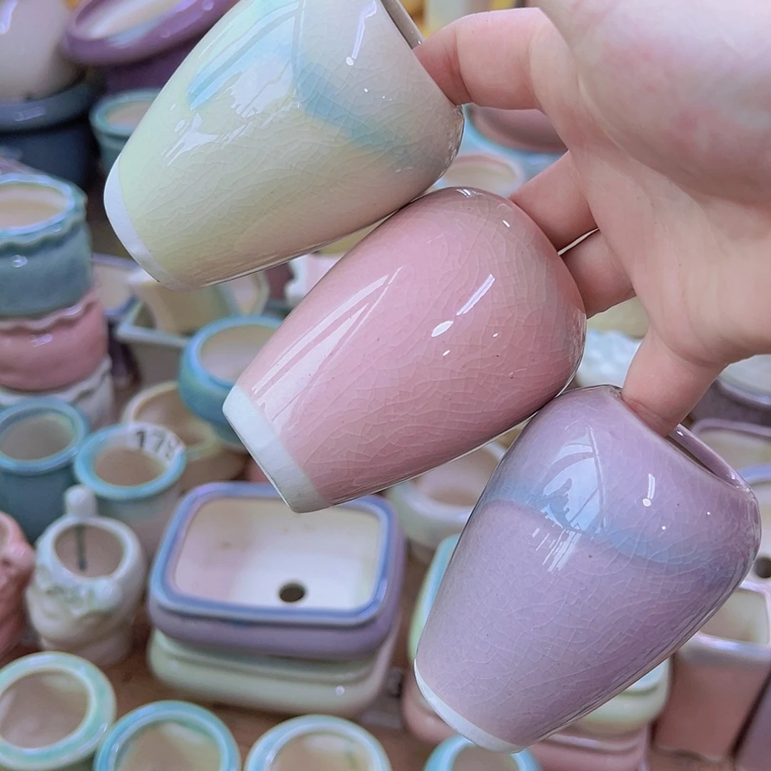 陶瓷花盆当场满12包邮