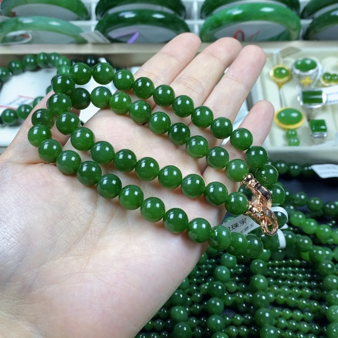 和田玉（碧玉）颈饰未镶嵌常*