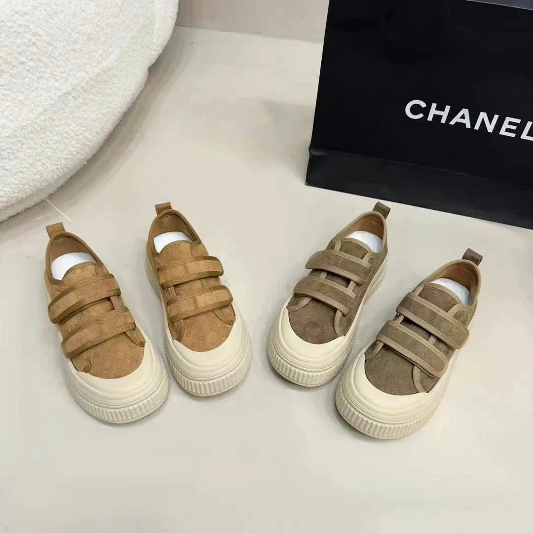 2025春季新款百搭魔术贴饼干鞋W72