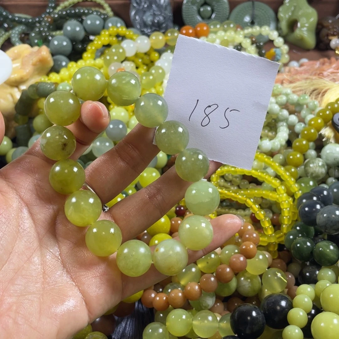 未镶嵌蛇纹石玉手串